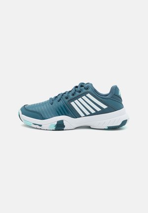 COURT EXPRESS OMNI UNISEX - Scarpe da tennis per tutte le superfici - indian teal/white/aqua splash