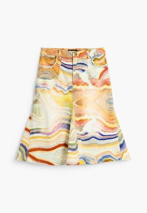 Desigual, PRINTED MIDI SKIRT - A-line skirt - yellow