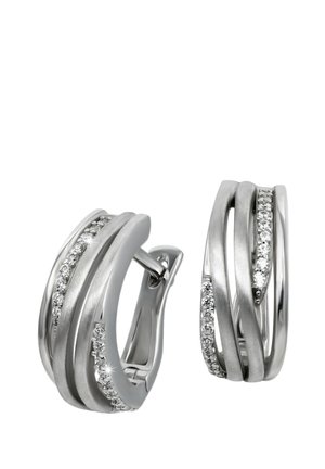 Ohrringe - silberfarben weiß