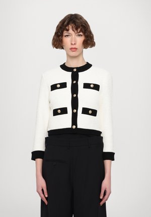 CLAIRA CARDI - Cardigan - soft white/black