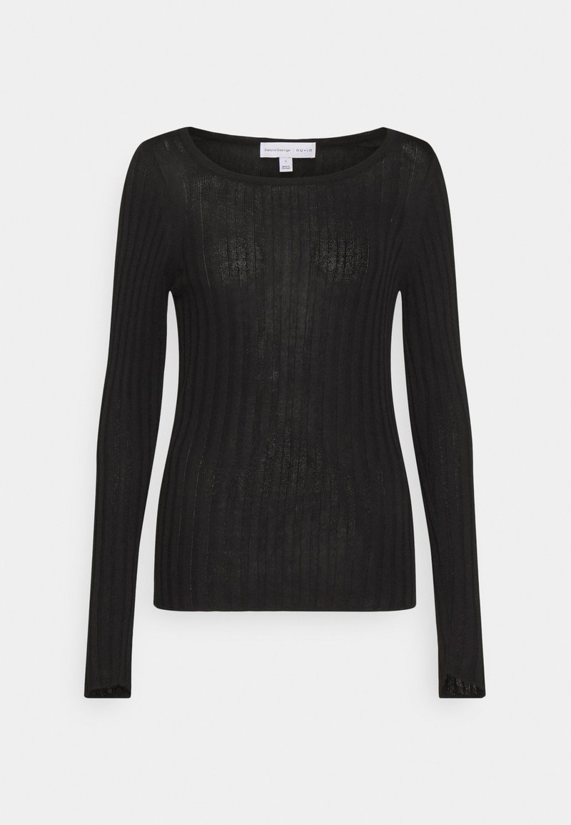 NU-IN Longsleeve zwart denim/blackdenim NU-IN Longsleeve zwart denim/blackdenim