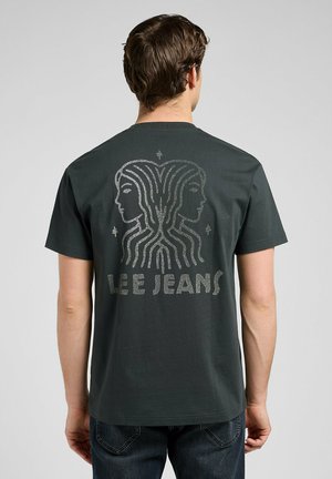 SHORT SLEEVE GRAPHIC TEE - RELAXED FIT - T-shirt imprimé - washed black