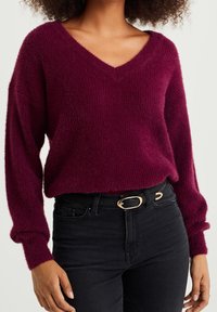 WE Fashion Strickpullover - red