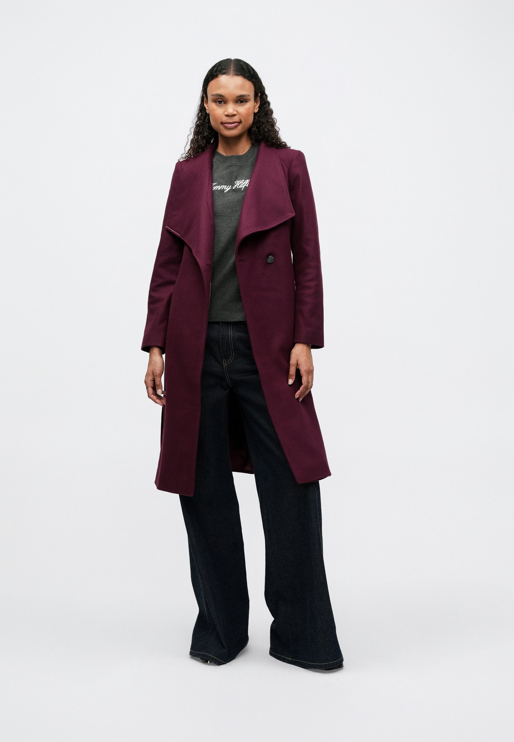 Sandra Red Baker Coat Purple Coat Sandra Coat Ted Baker Ted Baker