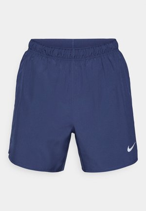 Tumed sinine sportlikud lühikesed püksid, mis on valmistatud kergest kangast. Omab elastset vööosa ja väikest valget Nike logo vasakul alapoole.