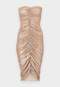 STRAPLESS SHIRRED FRONT DRESS TO KNEE - Koktélruha / Partiruha - baby