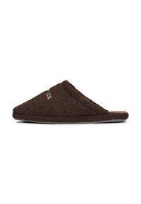 Tommy Hilfiger WARM CURLY - Slippers - dark coffee