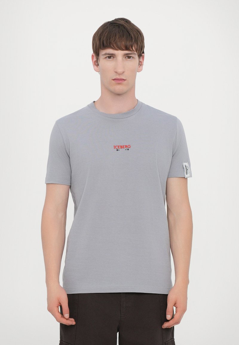 Iceberg Apdrukāts T-krekls - grigio chiaro