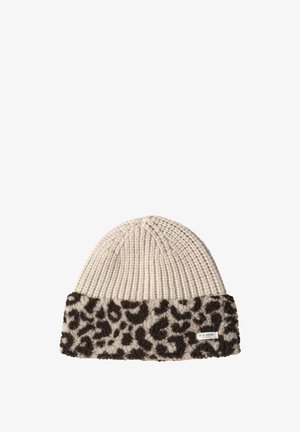 Street One, STRICK BEANIE MIT TEDDYDETAILS - Mütze - barley beige mel.