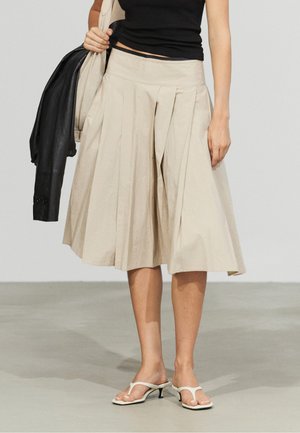 Massimo Dutti, A-snit nederdel - sand