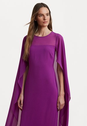 CAPE GEORGETTE GOWN - Iltapuku - purple dawn