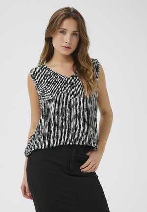 KAAMBER PRINTED - Bluse - black chalk graphic lines