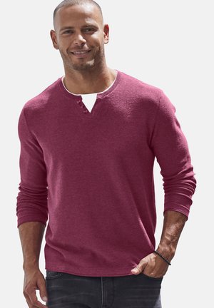Strickpullover - rot meliert