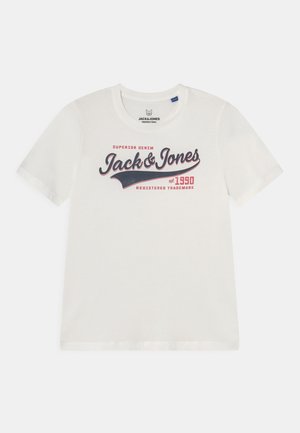 JJELOGO TEE JR - Print T-shirt - cloud dancer