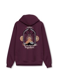 Kaotiko Felpa con cappuccio - dark red
