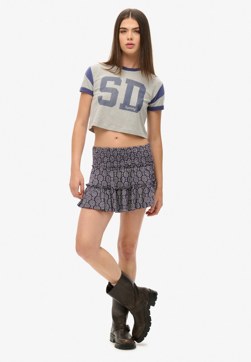 Jupe midi en gaze de coton - Vert - - 20.00