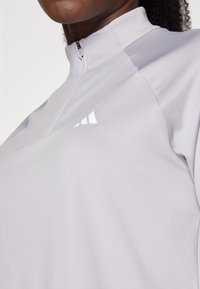 adidas Performance ZIP - Hosszú ujjú felső - glory grey