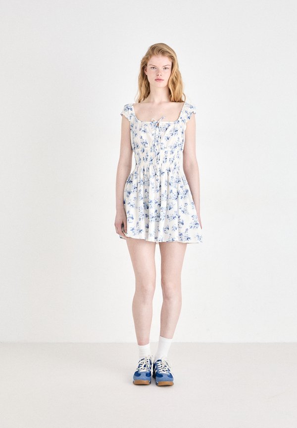 SMOCKED TIE MINI - Day dress