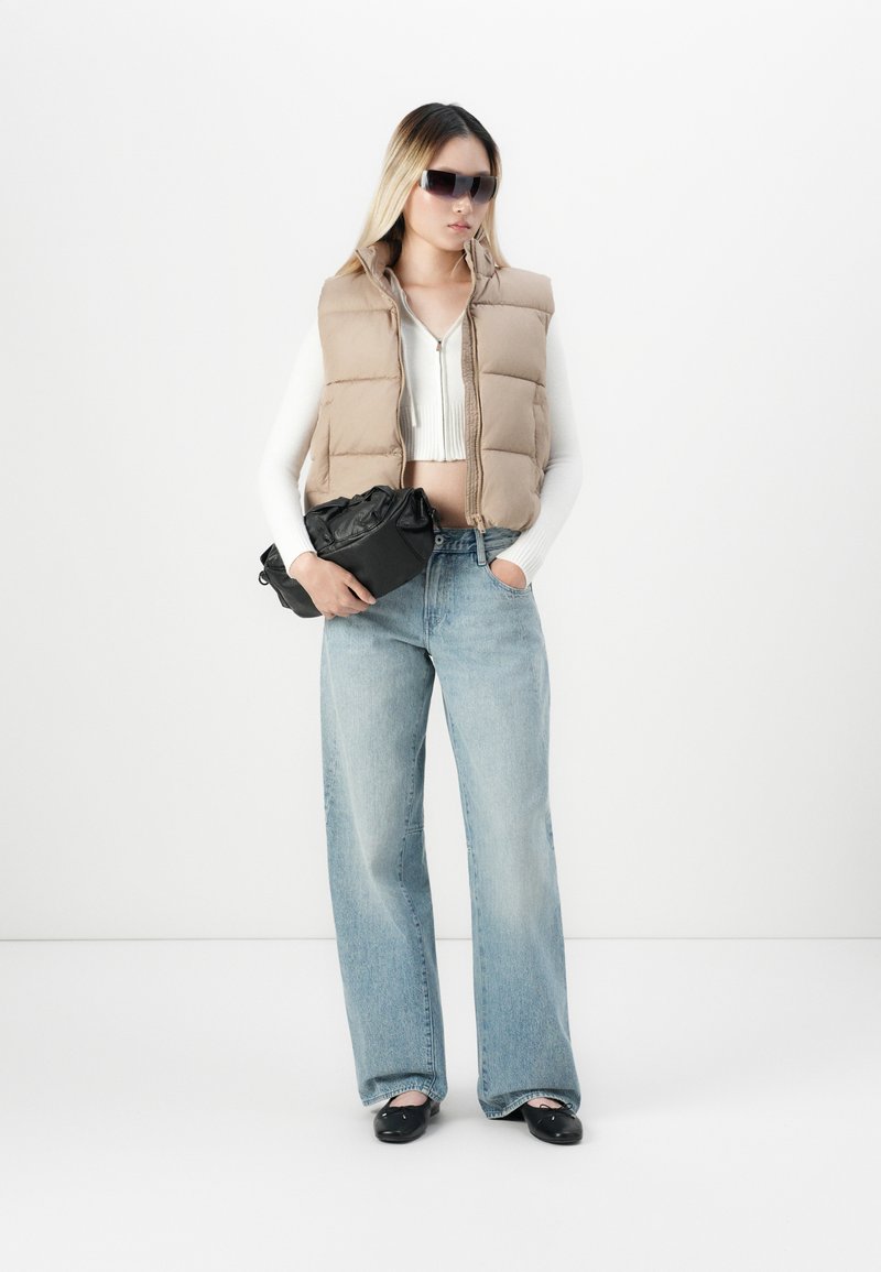 PIECES Pcbee New Long Puffer Vest Bc Ladies Padded Vest