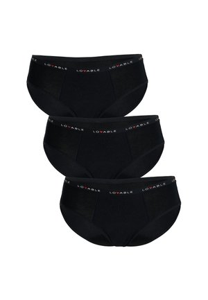 SLIP MESTRUALI FLUSSO MEDIO - 3 PACK - Slip - nero
