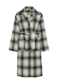 LAVEN - Classic coat - beige black checked