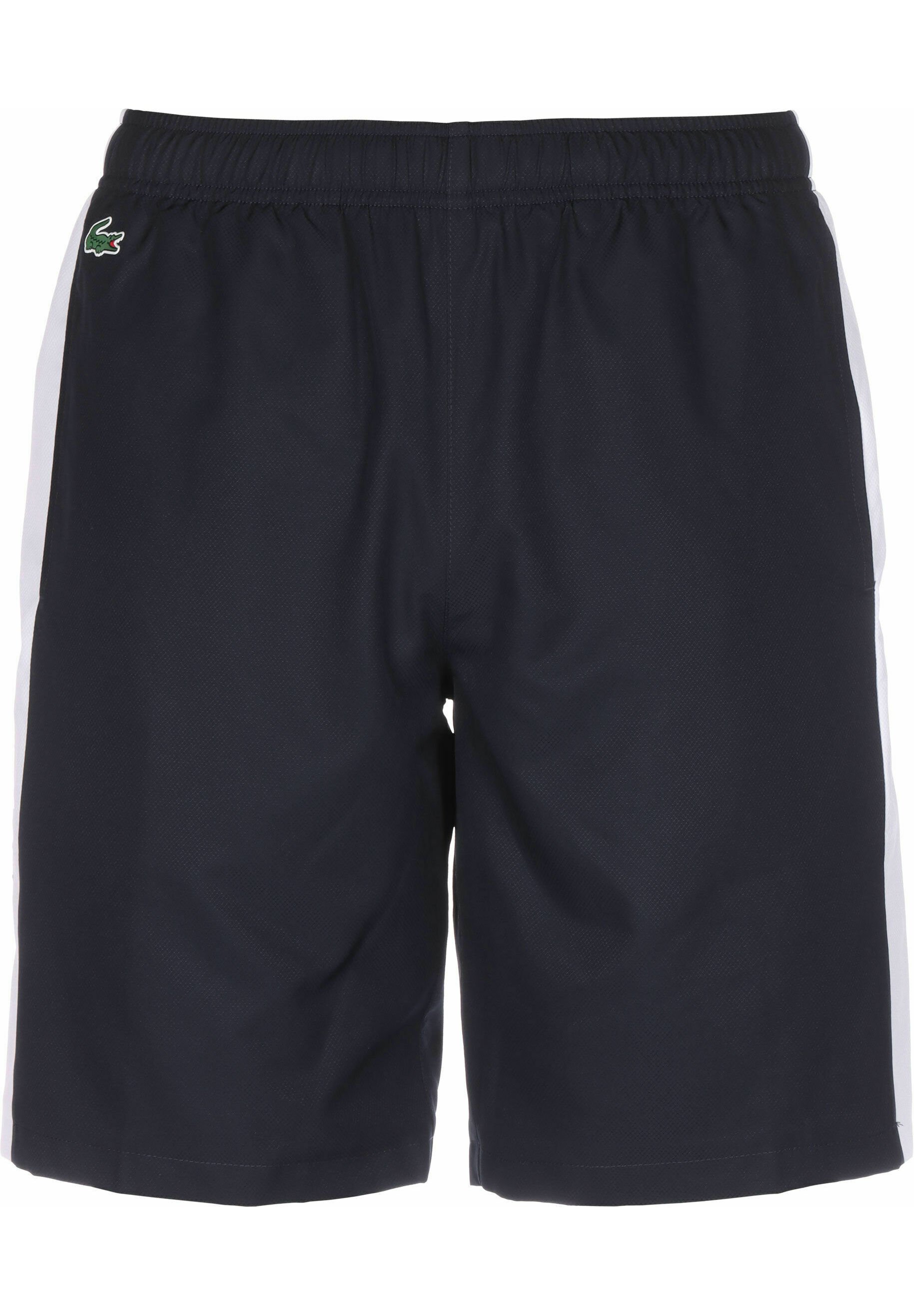 black lacoste shorts