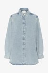 TAHIA - Button-down blouse - light blue washed