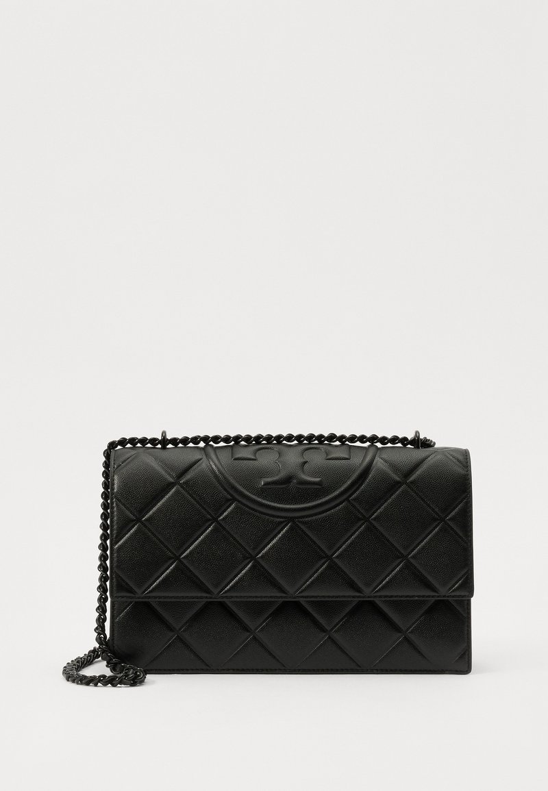 Tory Burch - FLEMING CONVERTIBLE SHOULDER BAG - Cross body bag - black, Enlarge