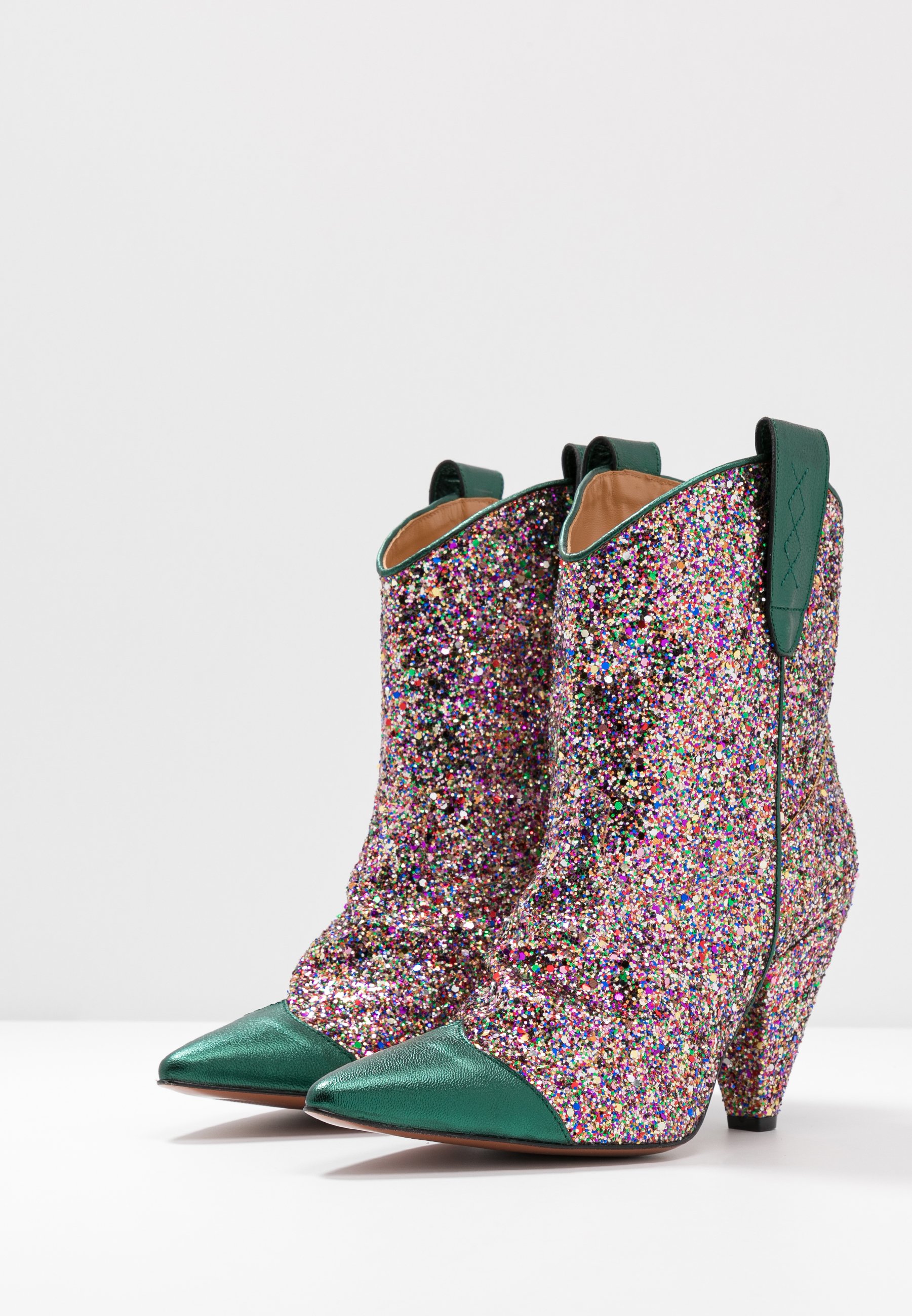Enkellaarsjes met hoge hak eclat greenmulticolor Enkellaarsjes met hoge hak eclat greenmulticolor