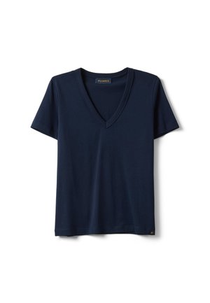 PIOMBO, SHORT-SLEEVE  REGULAR FIT - Basic T-shirt - navy blue