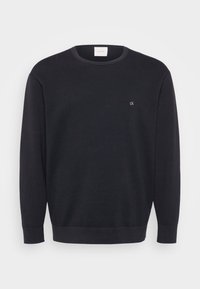 WAFFLE TEXTURE SWEATER - Pulóver - black