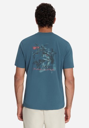NO EXCESS, BACK PRINT T-SHIRT - T-shirt print - shadow blue