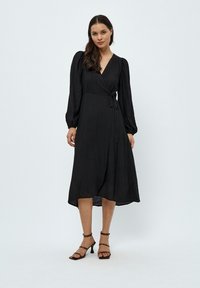 Desires ASTRA LONG SLEEVE MIDCALF - Dnevna haljina - black