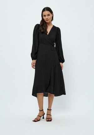 Desires ASTRA LONG SLEEVE MIDCALF - Dienas kleita - black