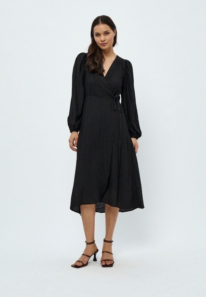 Desires ASTRA LONG SLEEVE MIDCALF - Dnevna haljina - black