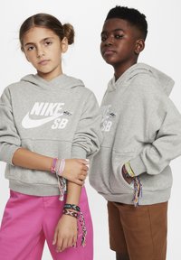 Nike SB ICON UNISEX - Džemperis ar kapuci - dk grey heather