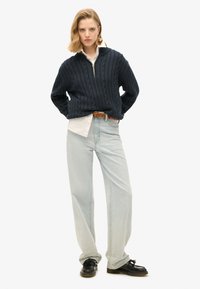 Superdry & Co RUGBY - Jersey de punto - cable navy