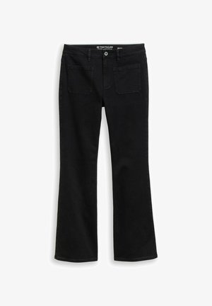 TOM TAILOR, TTSTELLA BOOTCUT JEANS MIT AUFGESETZTEN TASCHEN - Jean bootcut - black black denim