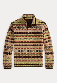 FAIR ISLE-INSPIRED FLEECE PULLOVER - Fleecetröja - camel combo