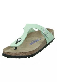 Birkenstock GIZEH SFB LENB - Pool shoes - matcha