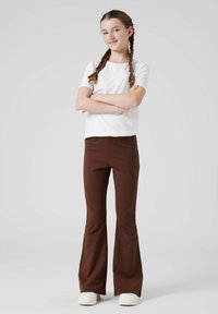 TWO SOON 2ER-PACK GLATTE - Pantalon classique - mocha meringue