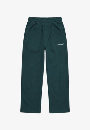 Pegador, PEGADOR LOOSE JOGGINGHOSE LOGO - Pantalon de survêtement - washed dark teal white