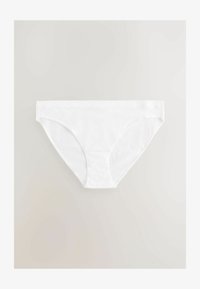 Unselected, white scallop logo