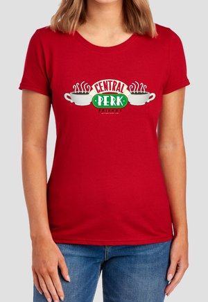 Warner Brothers, FRIENDS/CENTRAL PERK LOGO - T-Shirt print - red