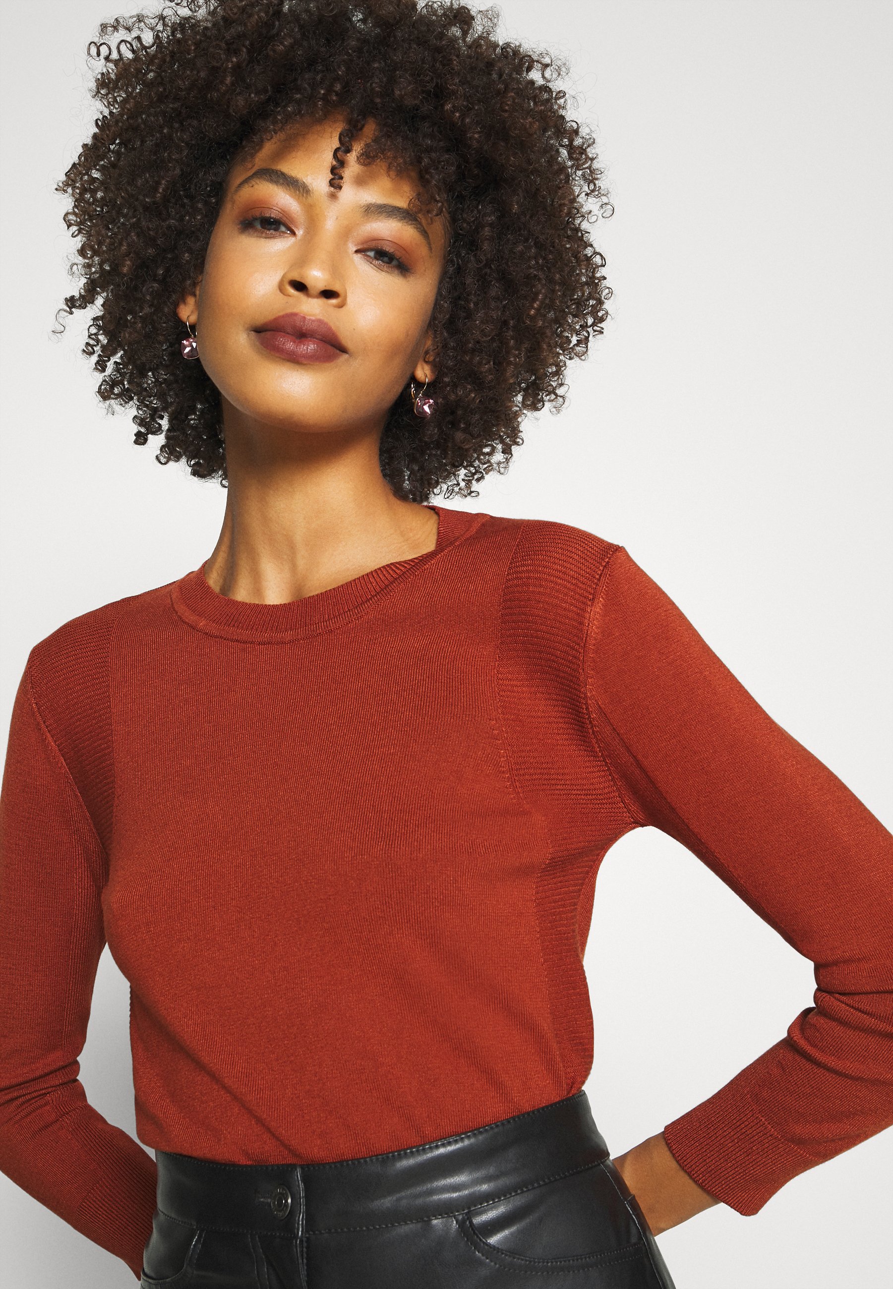 More & More Trui terracottametallic rood Zalando.nl More & More Sweater terracottametallic rood Zalando.nl
