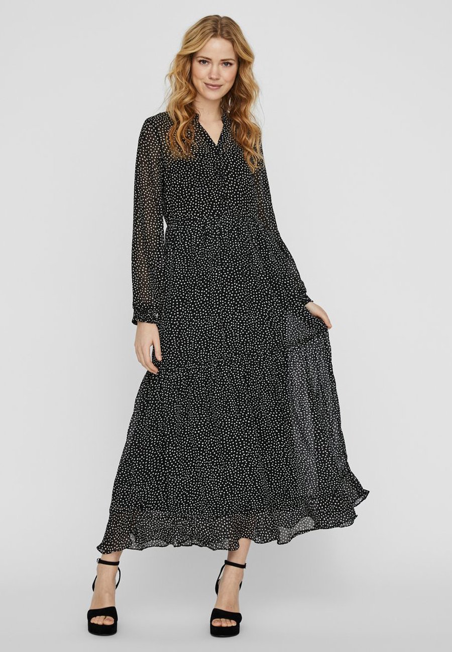Vero Moda Schwarzes Langes Kleid