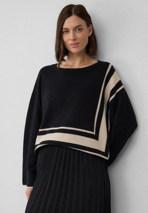 Strickpullover - schwarz