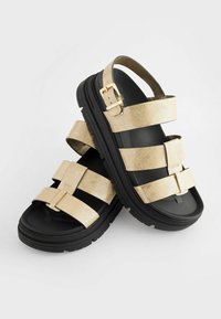 Next Platåsandaletter - gold textured