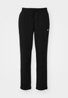 ESSENTIALS SMALL LOGO FEEL COZY OPEN HEM PANT - Calças de fato de treino - black