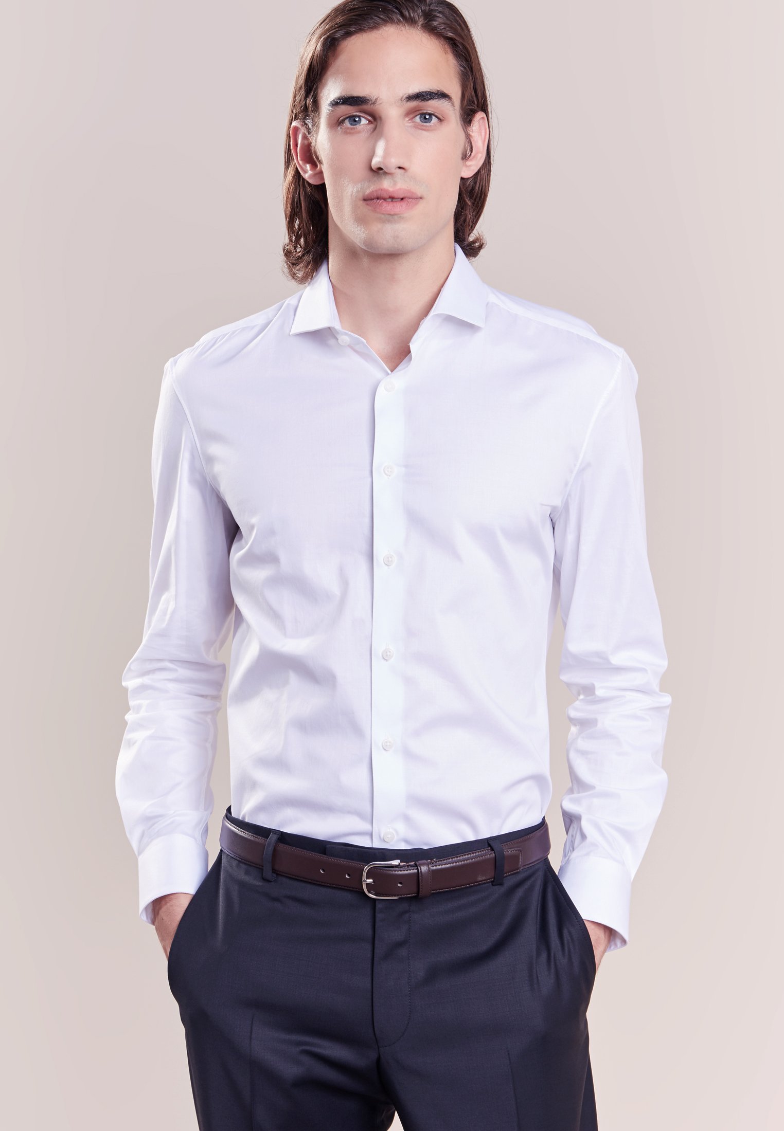 DRYKORN ELIAS Finskjorte white Zalando.no DRYKORN ELIAS - Finskjorte - black
